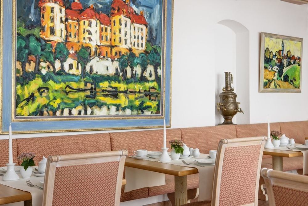 Hotel Garni Residenz Am Markt Meißen Restoran fotoğraf